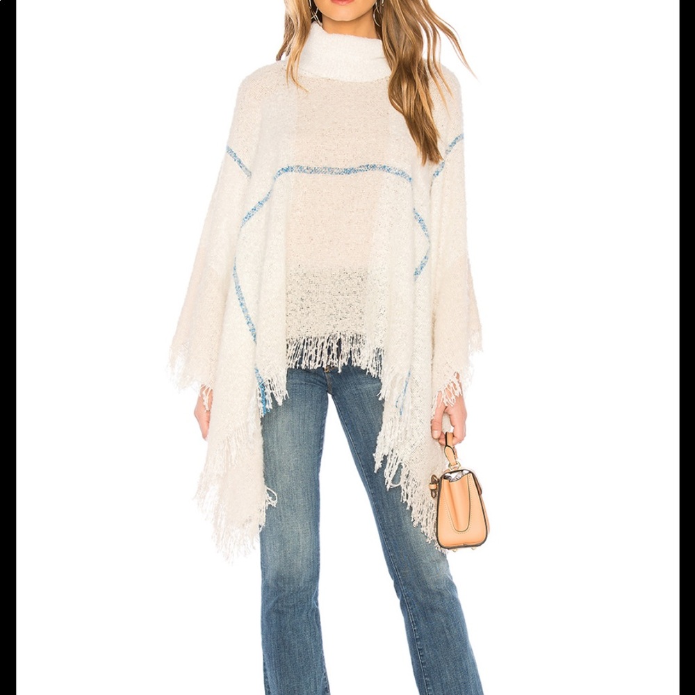 Michale Stars even better poncho in chalk